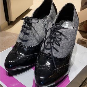 Oxford lace up booties